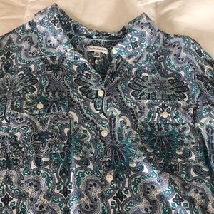 Paisley button up shirt